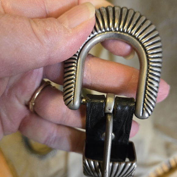 Nanni Vintage Leather & Silver Belt - Picture 6 of 12